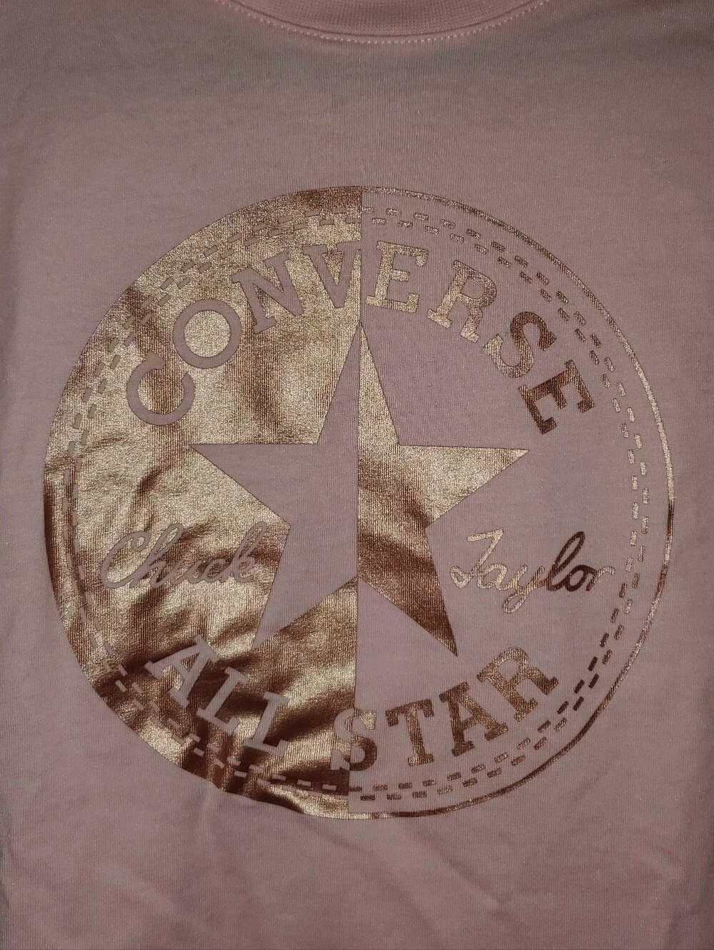 5 for $25 | NWT Converse Big Girls Cherry Blossom Boxy Rose Gold Logo Tee